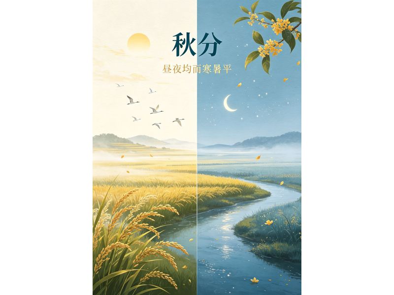 等分朝夕，遇见清秋 